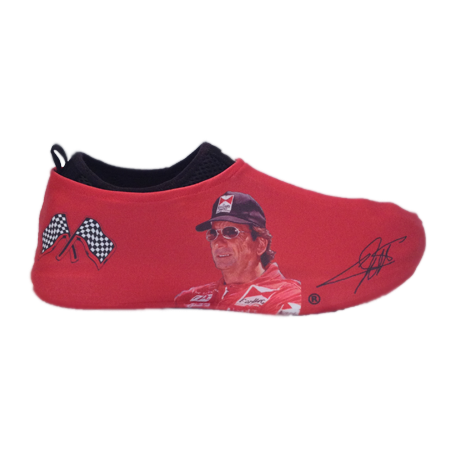 Emerson Fittipaldi Autographed Sneakerskins Stretch Fit 3 pack