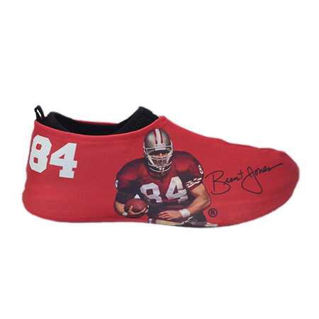 Brent Jones Autographed Sneakerskins Stretch Fit 3 Pack